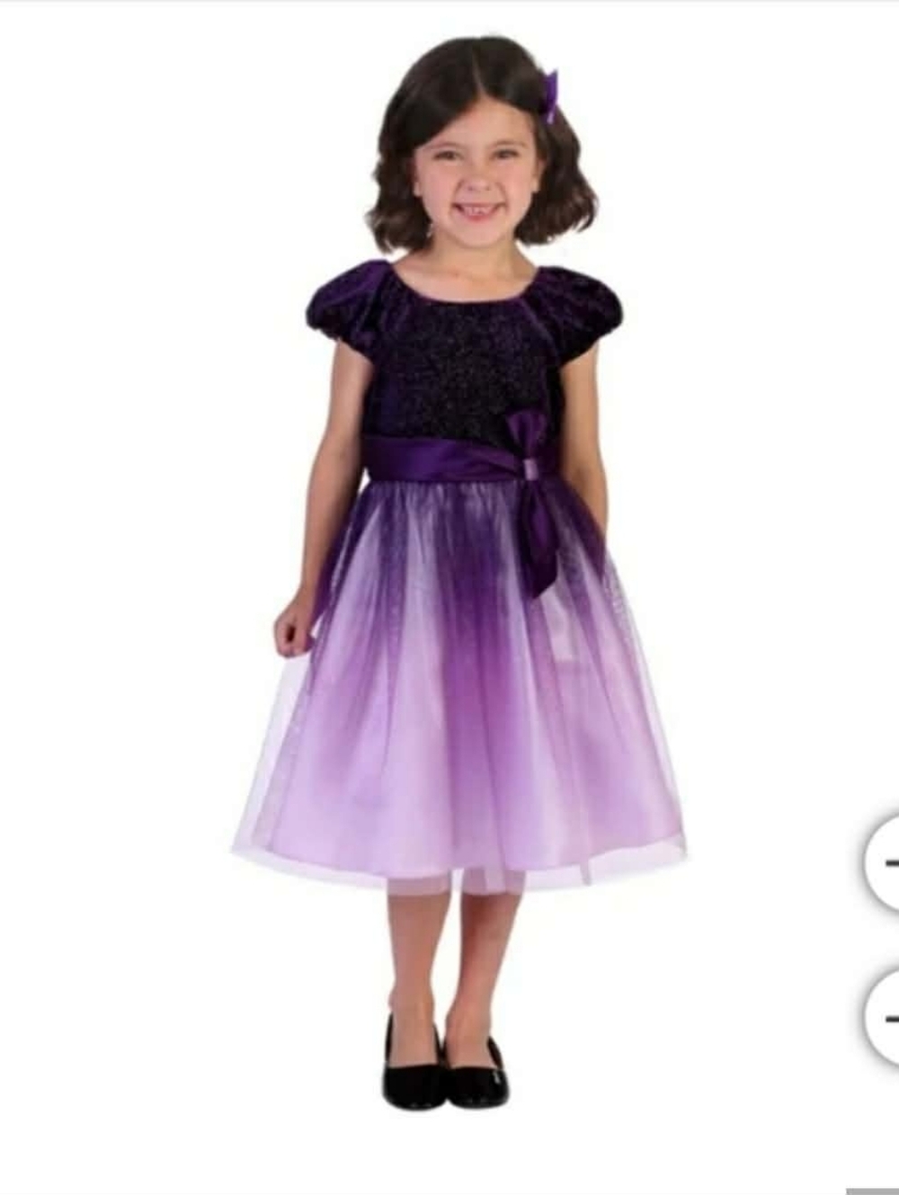 NWT Jona Michelle Girls Formal Layered Tulle Dress with Bow